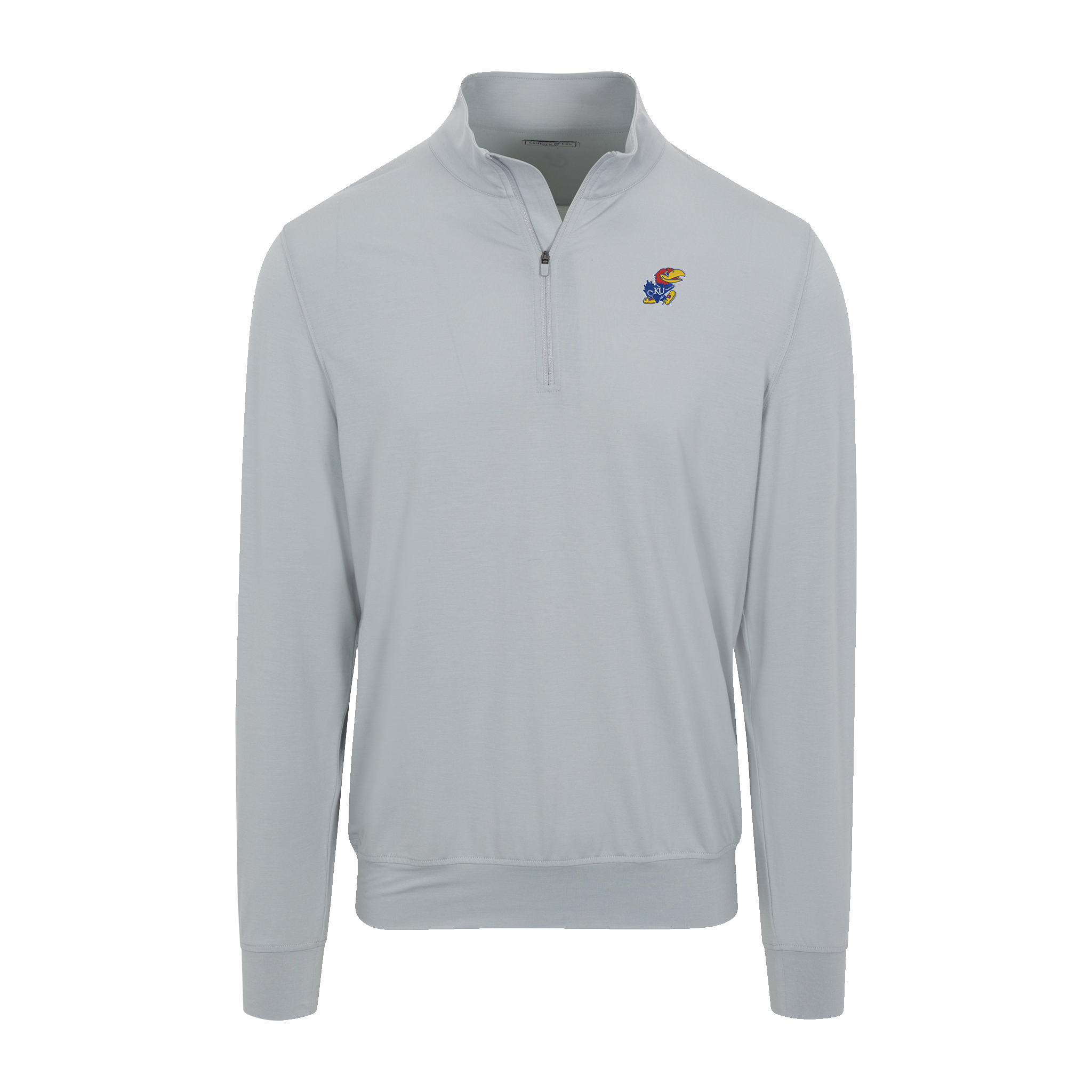 Kansas Velocity Performance Quarter Zip Light Grey