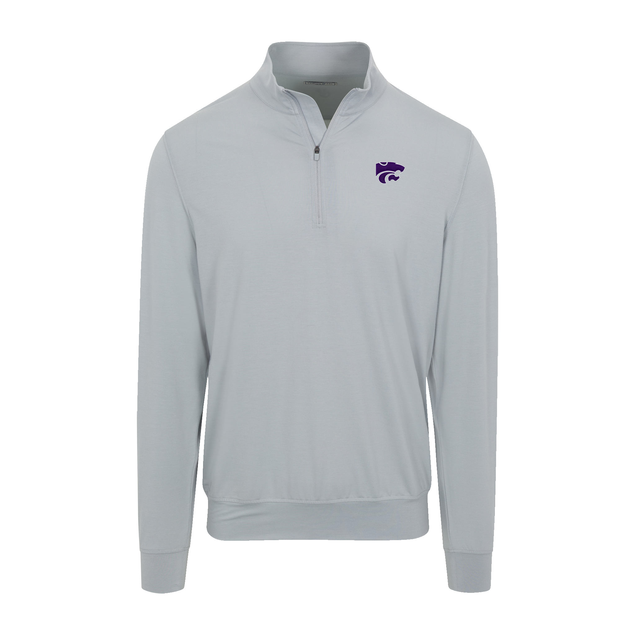 Kansas State Velocity Performance Quarter Zip Light Grey