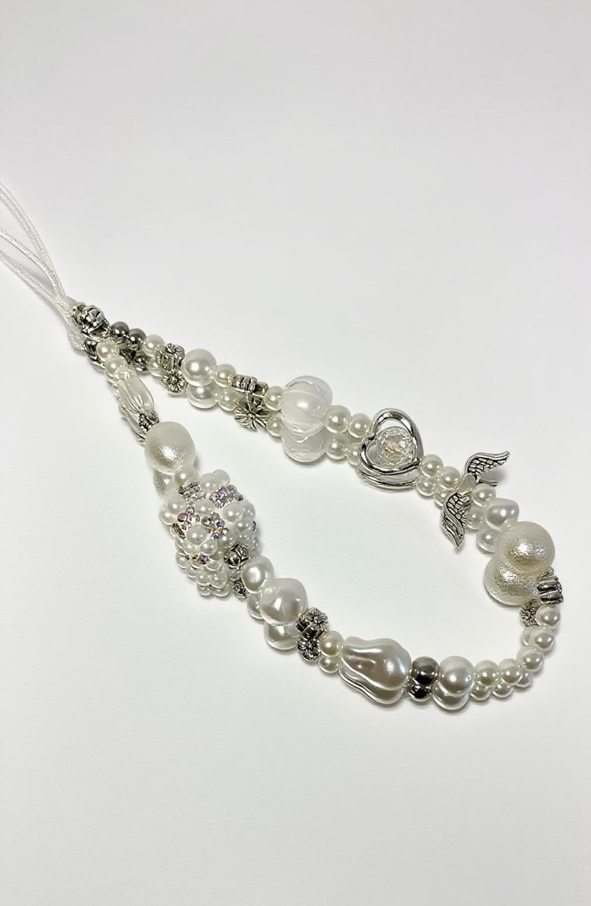 Pearl Angel Phone Charm Straps