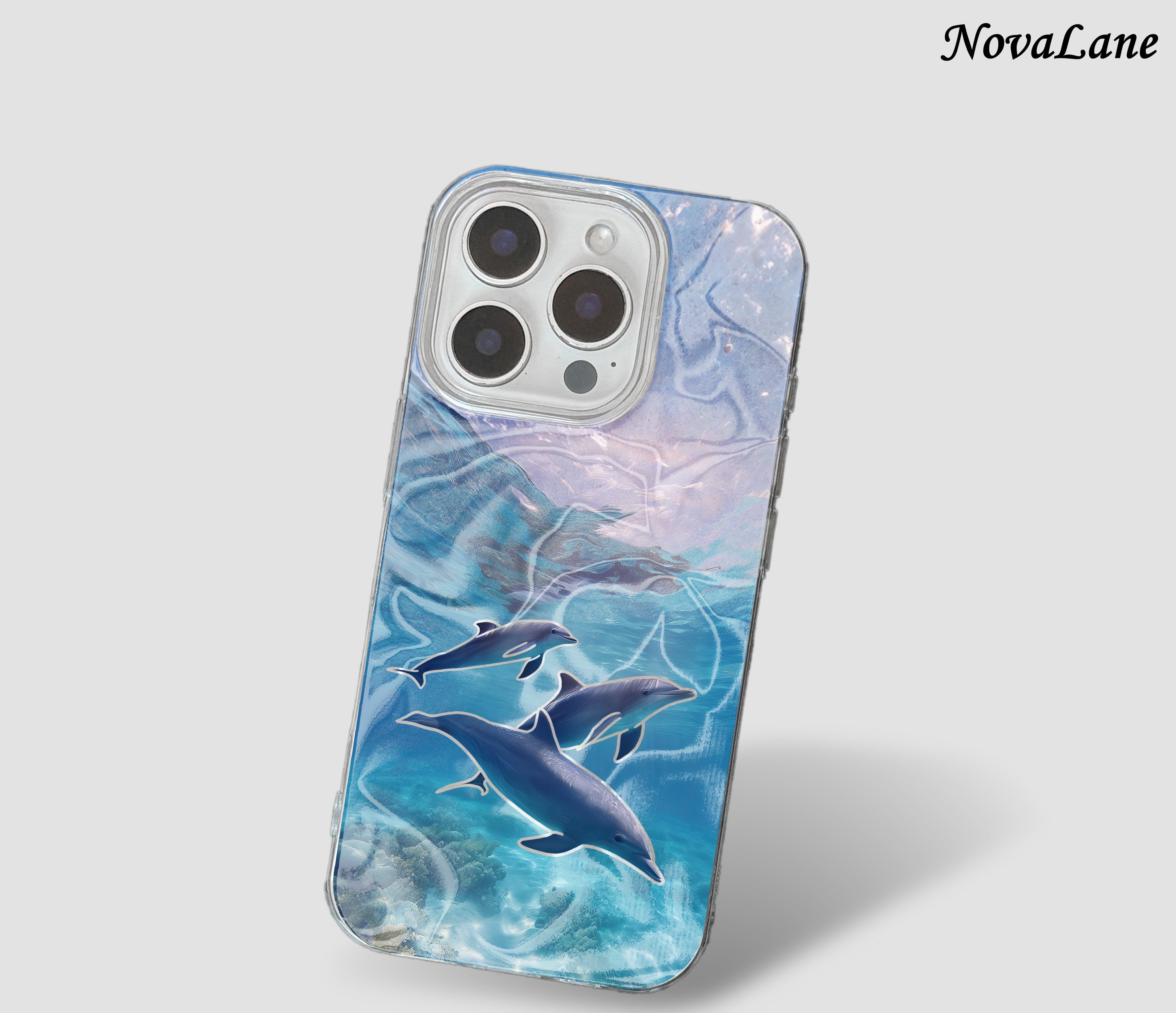 Ocean Dolphin Cute Shining Phone Case Cover