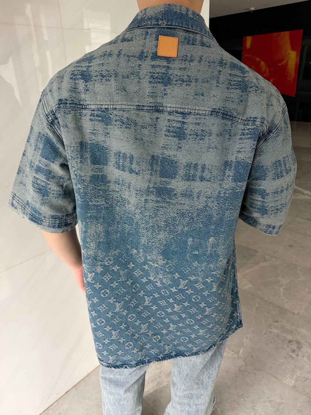 2026 New LY Logo Denim Short-Sleeve Shirt (BB773-B40)