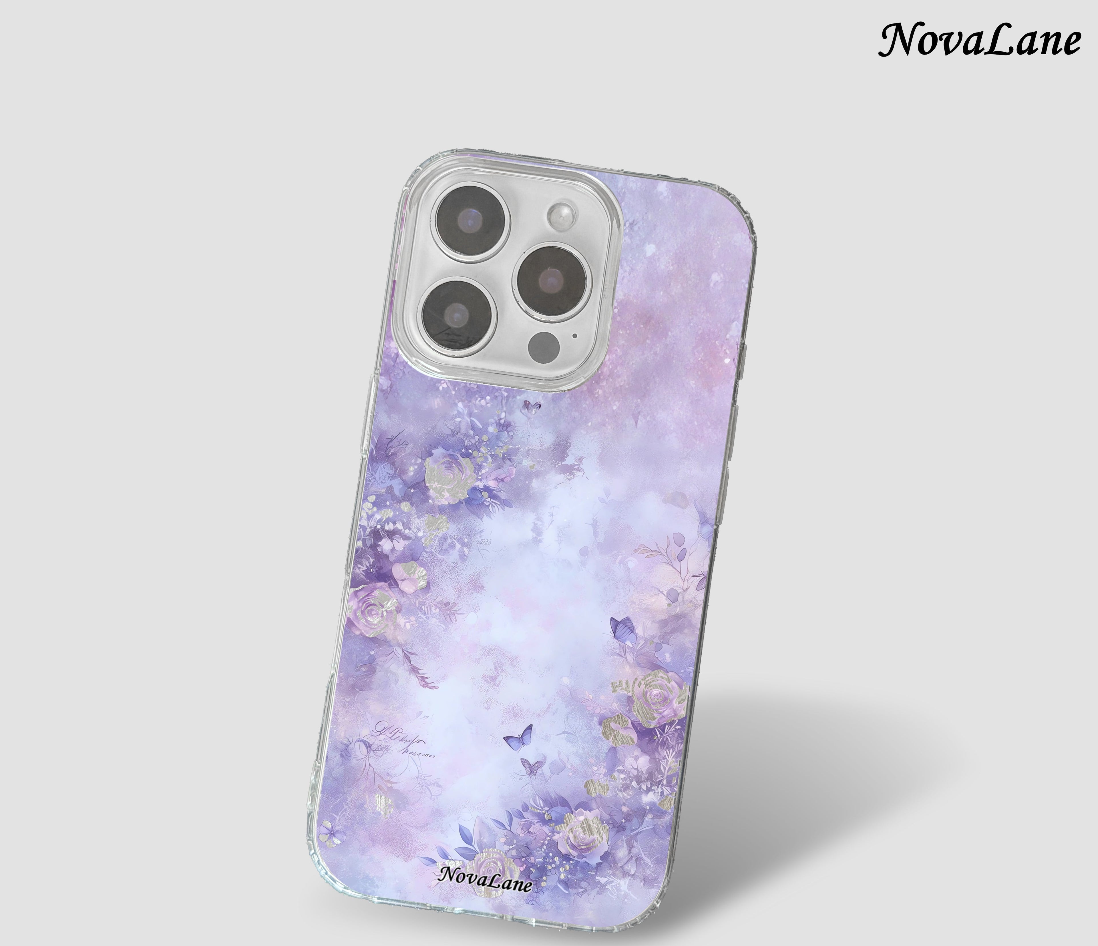 Violet Blossom Shining Phone Case Cover