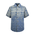 2026 New LY Logo Denim Short-Sleeve Shirt (BB773-B40)