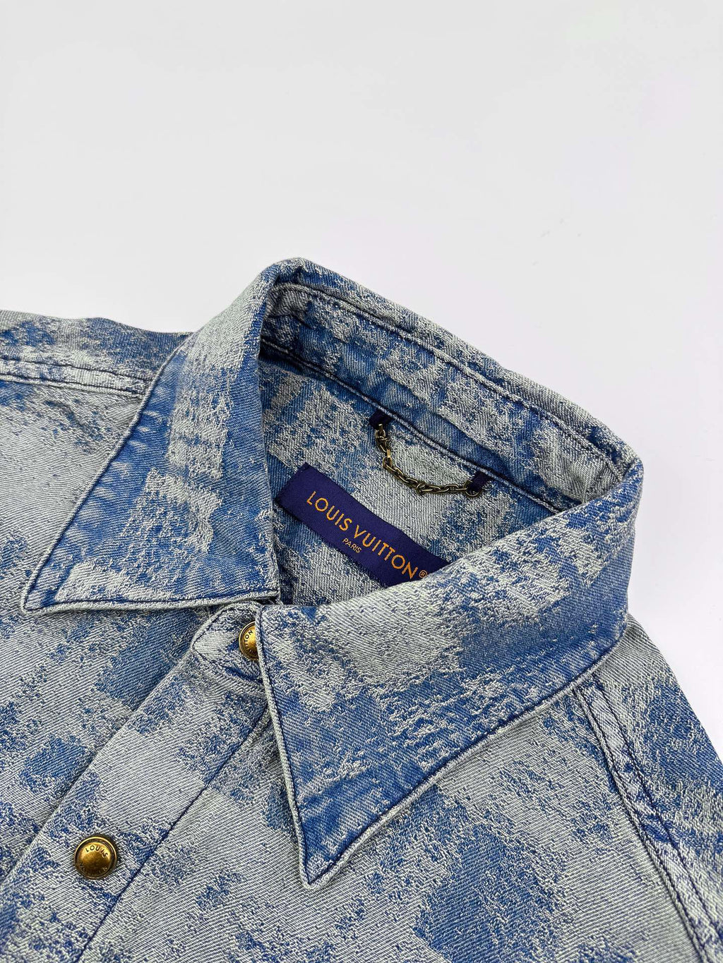 2026 New LY Logo Denim Short-Sleeve Shirt (BB773-B40)